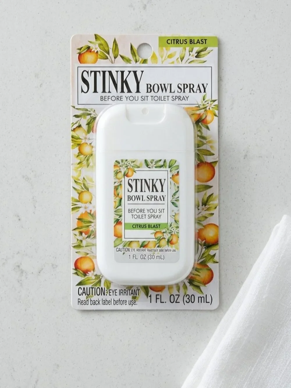 Stinky Bowl Spray 3-Pack Citrus Blast 1 oz Before-You-Go Toilet Deodorizer